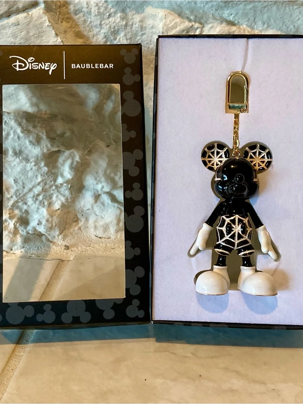 NIB The Disney Baublebar Mickey Mouse Keychain Bag Charm featuring Mickey Mouse